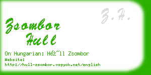 zsombor hull business card